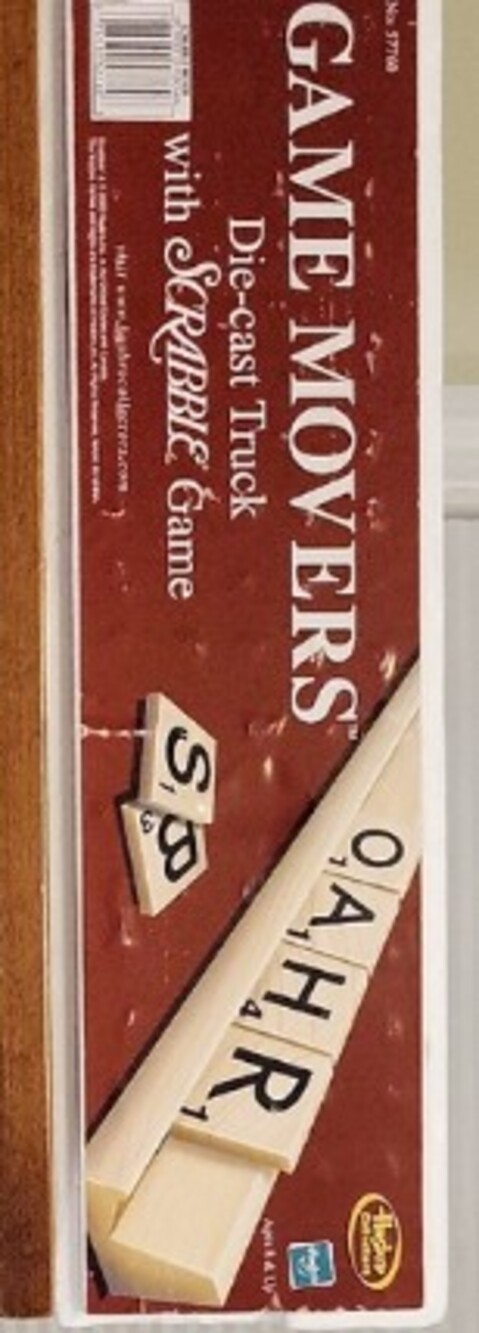 NEW Hasbro Game Movers Scrabble Die-Cast Truck with Tiles